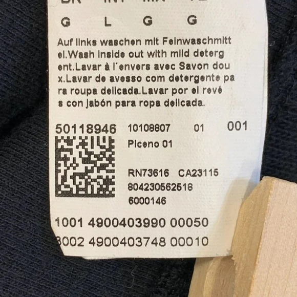 Hugo Boss Men's Piceno Quarter Zip Long Sleeve Knit Cotton Sweater Size L - Picture 10 of 15